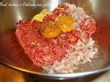Steak tartare bio à l'italienne