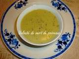 Velouté de vert de poireaux économique et sans gluten