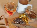 Préparation pour chocolat chaud au cacao cru