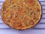 Quiche aux endives caramélisées et poulet