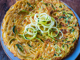 Frittata spaghettis et courgettes