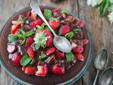 Gâteau fraises chocolat