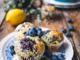 Muffins aux myrtilles et citron – Blueberry muffins