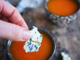 Soupe de carotte au roquefort