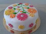 Cake printanier fleur