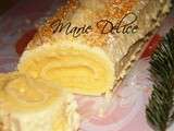 Bûche de Noël clémentines, chocolat blanc