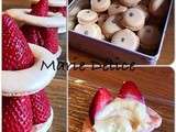 Macarons comme des fraisiers