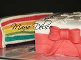 Rainbow cake de Noël - cake design