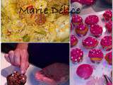 Réalisations evjf : jambalaya poulet gambas, Angel cupcakes et cupcakes façon brownies au chocolat au lait