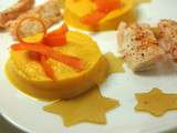 ✩ Saumon au piment d’espelette, purée de patates douces et gelée de thé ✩ {Monochrome orange}