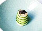 Sushi saumon courgette au caviar – Apéro Aquitain