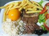 Bitoque à la portugaise (steak, frites, oeuf au plat…)