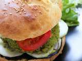 Burger végé Falafel à la grecque {végé ou vegan}