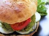 #Food. Burger végé Falafel à la grecque {végé ou vegan}