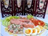 Darne de saumon a la macedoine
