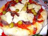 Pizza à l’anchois avec mozzarella