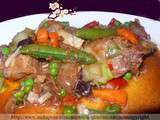 Sauté de porc à la sauce szechuan aux petits légumes