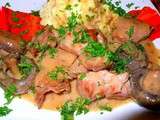 Sauté de veau sauce champignons et porto