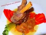 Souris d’agneau aux abricots et miel