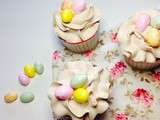Cupcakes tout chocolat, ganache montée au Kinder ®