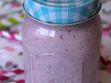 Smoothie pêche fraise coco