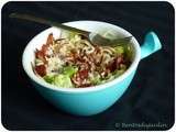 Salade de riz aux oignons caramélisés