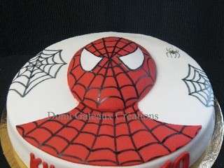 Gâteau  Spiderman  en Pâte à Sucre