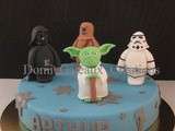 Gâteau  Star Wars  et Modelages en Pâte à Sucre