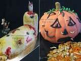 Halloween: Gâteau Pied de Mort Vivant et Citrouille Malade