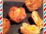 Muffins duos fromagers: mimolette-raclette