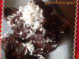 Roses des sables au chocolat noir et noix de coco