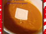 Soupe à la carotte vermicelle et kiri