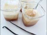 Crèmes dessert à la vanille sur lit de caramel au beurre salé