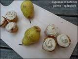 Cupcakes d'automne aux poires et au spéculoos