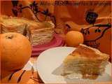 Mille-crêpes noisettes & oranges