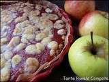 Tarte Riwela Compote (tarte à la compote de pommes et  crumble )