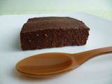 Brownie  cru cacao figue noisette superfondant avec psyllium et huile de coco (diététique, végan, sans sucre ni beurre ni oeuf)