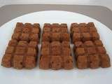 Mini cakes-tablettes chocolat châtaigne et Chi-Café à la stévia