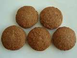 Muffins chocolat caramel aux pépites de son d'avoine Dukan