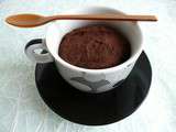 Mug cake diététique pomme poire chocolat avec Sukrin et sans gluten (sans sucre ni beurre ni oeufs)