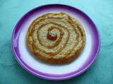 Pancake vegan vanille-poire-érable au son d'avoine (hyperprotéiné, diététique, sans beurre ni sucre, riche en fibres)
