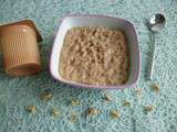 Porridge noisette amande aux protéines de soja et au psyllium (riche en fibres, sans gluten et sans lait)