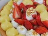 Tarte Fantastik citron basilic, fraises et meringue - Concours a vos Recettes