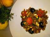 Lentilles à la méditerranéenne infusées au citron - Foodista Challenge # 5