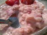Riz au lait aux fraises (thermomix)