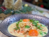 Bouillon léger asiatique au poulet effiloché de Cyril Lignac dans Tous en cuisine