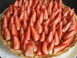 Liste des ingrédients : Tarte sablée aux fraises de Cyril Lignac dans tous en cuisine