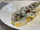Omelette aux champignons et crème au vin jaune de Cyril Lignac dans tous en cuisine