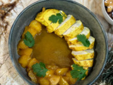 Poulet fermier retour des Indes, chutney de mangue de Cyril Lignac dans Tous en cuisine