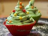 Cupcakes sapin de Noël